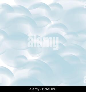 Hellblau Aquarell verschwommen blasen Hintergrundmuster, Vector Illustration Stock Vektor