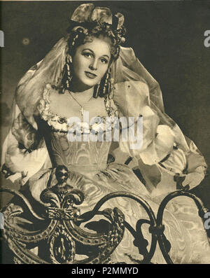 . Italiano: Assia Noris nel Film La maschera sul Cuore. 1942. Unbekannt 9 Assianoris 2 Stockfoto