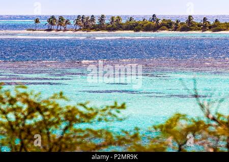 Karibik, Kleine Antillen, St. Vincent und die Grenadinen, Petit Tabac Insel und die Tobago Cays Lagune Stockfoto