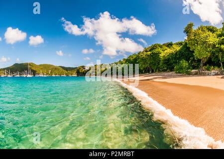 Karibik, Kleine Antillen, St. Vincent und die Grenadinen Bequia Island, Port Elizabeth, Prinzessin Margaret Bay Stockfoto
