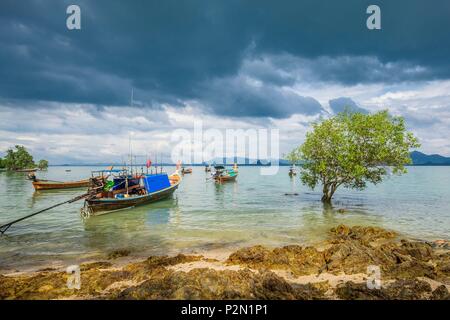 Thailand, Provinz Trang, Ko Mook Island, Ostküste Stockfoto