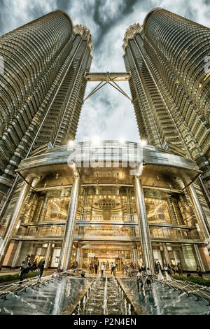 Die Petronus Towers, Kuala Lumpur, Malaysia Stockfoto