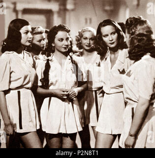 . Italiano: Una foto del del Film 'Erz 9 lezione di Chimica", 1940 Con Tatiana Farnese, Bianca della Corte e Alida Valli. 23. März 1940. Unbekannt 67 Orenovelezione Stockfoto