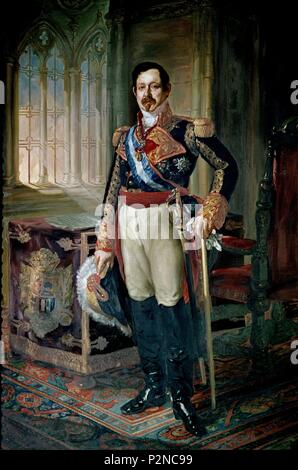 'Ramón María Narváez, 1. Herzog von Valencia", 1849, Öl auf Leinwand. Autor: Vicente Lopez Portaña (1772-1850). Lage: ALCAZAR/Museo del Ejercito - COLECCIÓN, Toledo, Spanien. Stockfoto