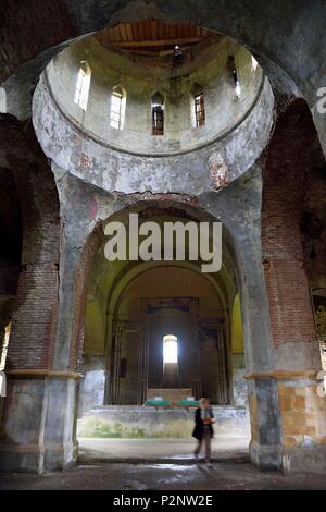 Aserbaidschan, Qabala region, Nij, Albanian-Udi Bulun Kirche St. Elisey Stockfoto