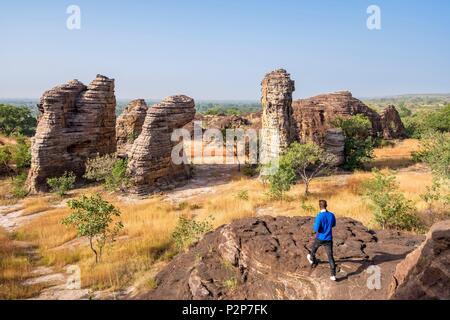 Burkina Faso, Banfora, Capitale der Kaskaden Region und Provinz, Fabedougou Comoe kuppeln Stockfoto