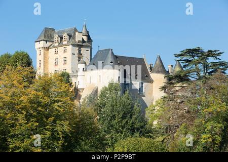 Frankreich, Dordogne, Perigord Noir, Dordogne Tal, Castelnaud-la Chapelle beschriftet Les Plus beaux villages de France (eines der schönsten Dörfer von Frankreich), Fayrac Schloss Stockfoto