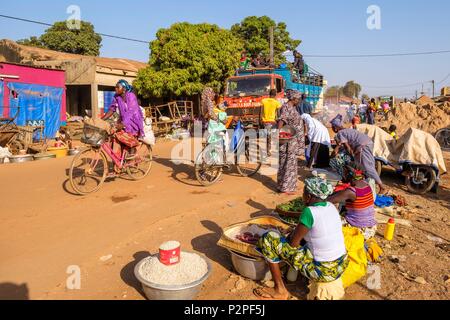 Burkina Faso, Sud-Ouest region, gaoua, der Hauptstadt der Provinz Poni, Markt Tag Stockfoto