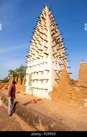 Burkina Faso, Region Hauts-Bassins, Bobo-Dioulasso, Moschee Dioulassoba Stockfoto