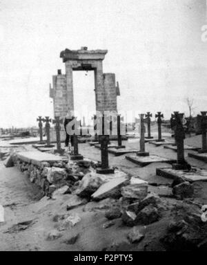 . Italiano: Tombe di militari Tedeschi al Bivio che Porta a El Al. zwischen 1940 und 1943. Unbekannt 87 Tombe tedesce Stockfoto