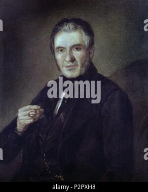 Agustín ARGÜELLES (1776-1844). Autor: Leonardo Alenza y Nieto (1807-1845). Lage: MUSEO ROMANTICO - PINTURA, MADRID, SPANIEN. Stockfoto