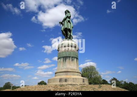 Frankreich, Cote d'Or, Alise Sainte Reine, die Statue im Speicher des Vercingetorix von Bildhauer Aimé Millet an der Spitze des Mont Auxois Stockfoto