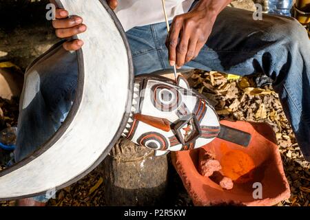 Burkina Faso, Bale Provinz, Boromo, Holzschnitzer der Bomavé Konaté workshop Stockfoto