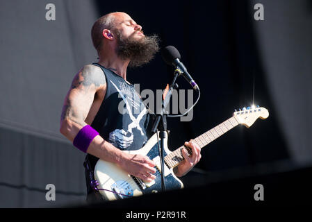 Florenz, Italien. 15 Jun, 2018. Die Baronin durchgeführt in Florenz in der vergangenen Nacht bei Firenze Felsen 2018 Credit: Denis Ulliana/Alamy leben Nachrichten Stockfoto