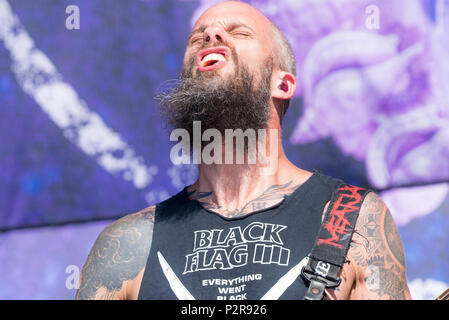 Florenz, Italien. 15 Jun, 2018. Die Baronin durchgeführt in Florenz in der vergangenen Nacht bei Firenze Felsen 2018 Credit: Denis Ulliana/Alamy leben Nachrichten Stockfoto