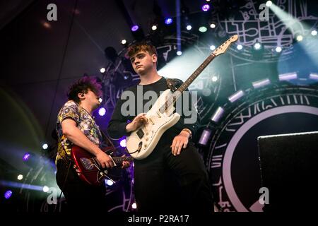 Landgraaf, Niederlande, 15. Juni 2018 Die Akademische Live at Pinkpop Festival 2018 © Roberto Finizio / alamy Leben Nachrichten durchführen. Stockfoto