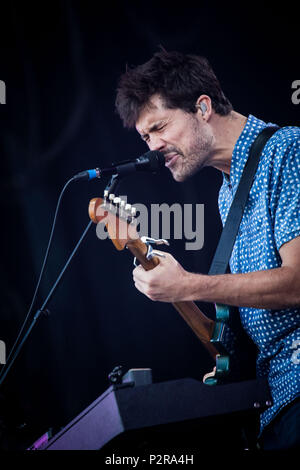 Landgraaf, Niederlande, 15. Juni 2018 Oh Wunder Live at Pinkpop Festival 2018 © Roberto Finizio / alamy Leben Nachrichten durchführen. Stockfoto