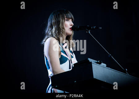 Landgraaf, Niederlande, 15. Juni 2018 Oh Wunder Live at Pinkpop Festival 2018 © Roberto Finizio / alamy Leben Nachrichten durchführen. Stockfoto