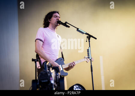 Landgraaf, Niederlande, 15. Juni 2018 Snow Patrol Live at Pinkpop Festival 2018 © Roberto Finizio / alamy Leben Nachrichten durchführen. Stockfoto