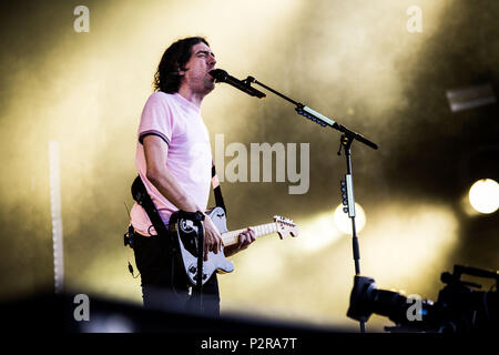 Landgraaf, Niederlande, 15. Juni 2018 Snow Patrol Live at Pinkpop Festival 2018 © Roberto Finizio / alamy Leben Nachrichten durchführen. Stockfoto