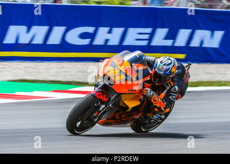 Montmelo, Spanien. 16 Jun, 2018. POL ESPARGARO (44) von Spanien in der MotoGP Qualifying des Rennen Der Grand Prix de Catalunya am Circuit de Barcelona Rennbahn in Montmelo, in der Nähe von Barcelona am 16. Juni 2018 (Foto: Alvaro Sanchez) Credit: CORDON PRESSE/Alamy leben Nachrichten Stockfoto