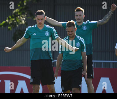 16 Juni 2018, Russland, Vatutinki, Fußball, FIFA WM 2018, Training der Deutschen Fußball-Nationalmannschaft: Deutsche Nationalmannschaft während des Trainings. Foto: Ina Faßbender/dpa Stockfoto