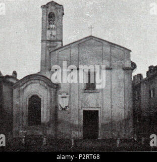 . Italiano: L'antico Oratorio di San Giuseppe, oggi demolito, Sito in Località Buon Gesu ein olgiate Olona. 28 April 2018, 17:10:06. Unbekannt 6 alten San Giuseppe Kirche in Olgiate Olona Stockfoto