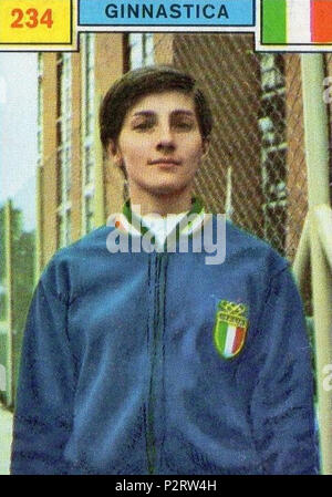 . Figurina CAMPIONI dello Sport 1969/70 - n.234 - BIAGIOTTI - ITALIA - GINNASTICA. 1969. Unbekannt 3 Adriana Biagiotti 1969 Stockfoto