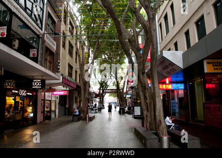 SYDNEY, AUSTRALIEN - 6. April 2018: Die farbenfrohen Chinatown ist eine Mischung aus der asiatischen Kultur, Shopping und Gastronomie Stockfoto