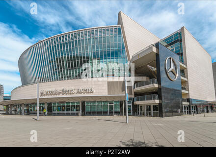 Mercedes Benz Arena Stadion in Berlin, Deutschland Stockfoto