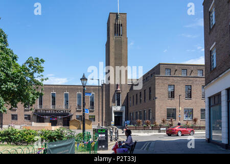 Hornsey Rathaus (Gebäude), den Broadway, Crouch End, London Borough von Haringey, Greater London, England, Vereinigtes Königreich Stockfoto