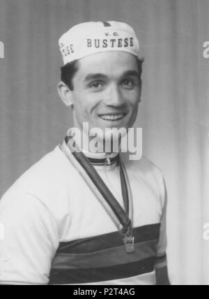 . Englisch: Bild von Danilo Grassi, eine Italienische ehemalige Professionelle road Radrennfahrer, der die Welt Amateur Meisterschaft 1962 Italiano gewonnen: Foto del ciclista Danilo Grassi, Campione del mondo dilettanti 1962. 1962. 21 Danilo Danilo Grassi Grassi Stockfoto