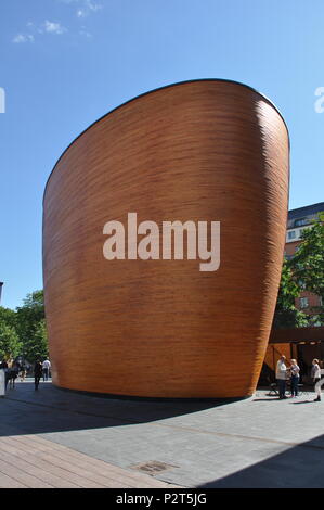 Kamppi Kapelle, Helsinki, Finnland Stockfoto