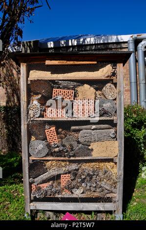 Insektenhotel Stockfoto