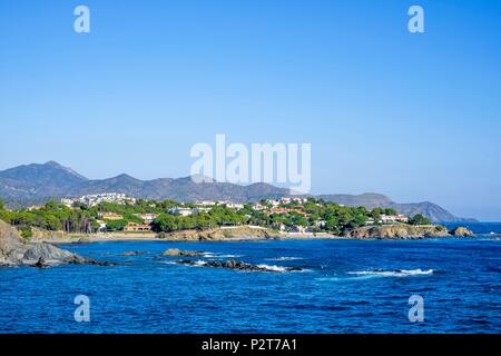 Spanien, Katalonien, wandern von Llança, Port de la Selva auf dem GR 92 und Europäischen Fernwanderweg E12, Llança Stockfoto