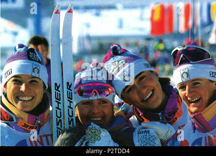 . Italiano: Campionati mondiali di Sci nordico Val di Fiemme 1991. 1991. Unbekannt 14 Campionati mondiali di Sci nordico Val di Fiemme 1991 - 06. Stockfoto