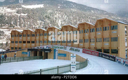 . Italiano: Campionati mondiali di Sci nordico Val di Fiemme 1991. 1991. Unbekannt 14 Campionati mondiali di Sci nordico Val di Fiemme 1991 - 08. Stockfoto