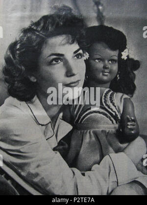 Foto aus dem italienischen Magazin Avanguardia, 1956. 1956. RamblerBiondo an der italienischen Projekt. 53 Maria Fiore Stockfoto