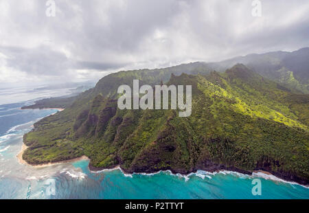 Napali Küste Kauai Hawaii Stockfoto