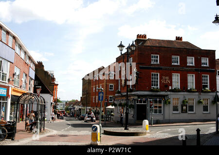 Historische Marktstadt godalming in Surry County uk Juni 2018 Stockfoto