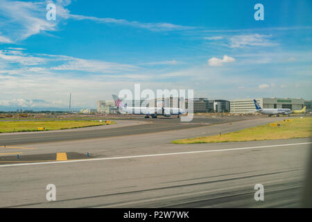 Taoyuan, JUN 6: Luftaufnahme der Innenansicht des Taiwan Taoyuan International Airport am Jun 6, 2018 in Taoyuan, Taiwan Stockfoto