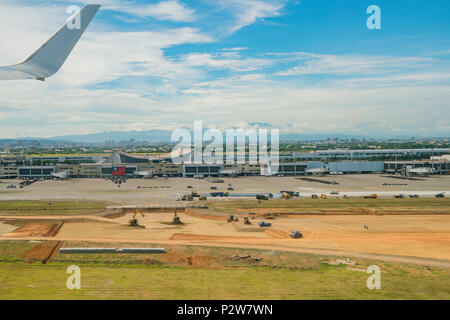 Taoyuan, JUN 6: Luftaufnahme der Innenansicht des Taiwan Taoyuan International Airport am Jun 6, 2018 in Taoyuan, Taiwan Stockfoto