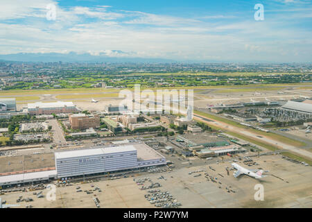 Taoyuan, JUN 6: Luftaufnahme der Innenansicht des Taiwan Taoyuan International Airport am Jun 6, 2018 in Taoyuan, Taiwan Stockfoto