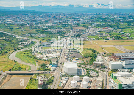 Taoyuan, JUN 6: Luftaufnahme der Innenansicht des Taiwan Taoyuan International Airport am Jun 6, 2018 in Taoyuan, Taiwan Stockfoto