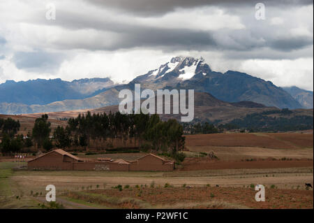 Blick entlang der Reise ins Heilige Tal Peru Stockfoto