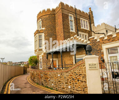 Bleak House, Broadstairs Kent, England. Geglaubt, der ehemaligen Heimat von Charles Dickens. Stockfoto