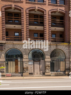 Waldo Hotel in Clarksburg West Virginia Stockfoto