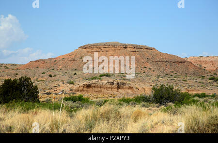 Sandstein Berglandschaft in Central New Jersey in der Nähe von Socorro. Stockfoto