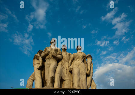 Die Raju Memorial Bildhauerei an der Universität von Dhaka. Dhaka, Bangladesch. Stockfoto