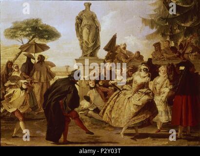 EL UY - 1754. Autor: Giambattista Tiepolo (1696-1770). Lage: FUNDACION CAMBO, BARCELONA, SPANIEN. Stockfoto